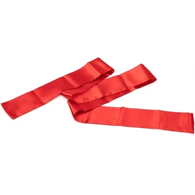 Long size Satin Ribbon Blindfold Bondage Cuffs Eye Masks For Couple BDSM Flirting