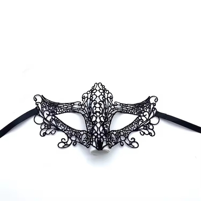 Elegant Black Satin Ribbon Eye Masks For A Dreamy Nights Games