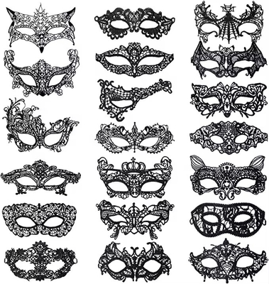 Elegant Black Satin Ribbon Eye Masks For A Dreamy Nights Games