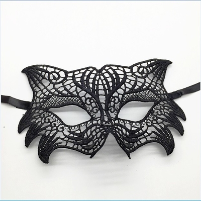Halloween Scary Masquerade Decorative Roleplay masks Polyester Party Mask with Satin Ribbon