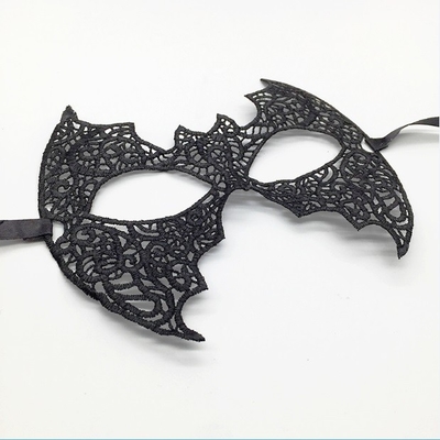 Halloween Scary Masquerade Decorative Roleplay masks Polyester Party Mask with Satin Ribbon