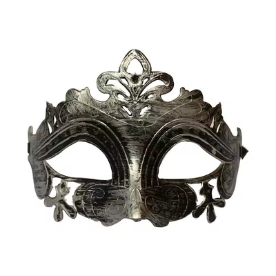 Silver And Gold Masquerade Party Decorations Antique Gladiator Masks / Plastic Face Masks