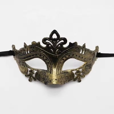 Silver And Gold Masquerade Party Decorations Antique Gladiator Masks / Plastic Face Masks