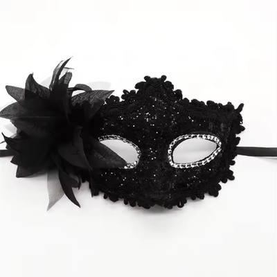 Multi Colored Rigid Plastic and Satin Ribbon Roleplay Masks