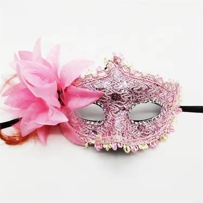 Multi Colored Rigid Plastic and Satin Ribbon Roleplay Masks