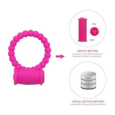 Silicone Cockrings Strong Vibrating Long Time Lasting For Men Pleasure