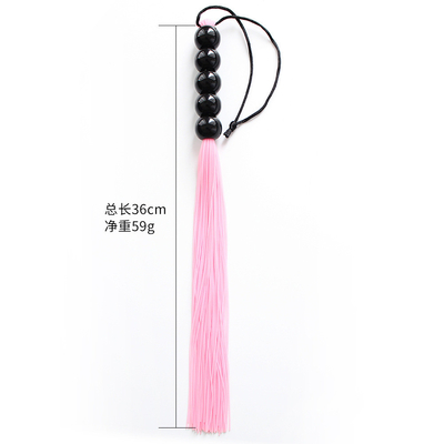 Durable Silicone With Big Plastic Beads Whips Teasing The Passion Fun Between Lovers BDSM Game