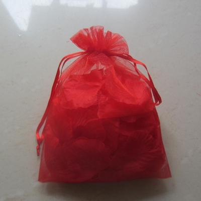 100pcs Red Rose Petals In Organza Bag Romantic Petals Accessories Creating Lovely Moment For Lovers