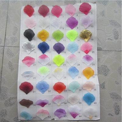 45x45mm White Color Polyester Sweet Petals Party Decoration Accessories For Wedding Ceremony