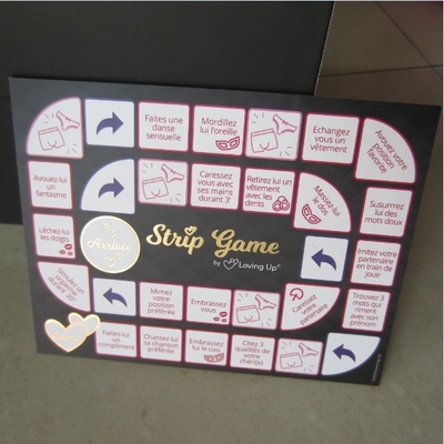 2mm Thickness Game Cardboard Accessories Both Sides With Customized Printing For Couples