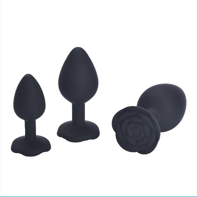 High Quality Silicone Rose Butt Plugs Anal Toys Prostate Massager For Men Women Musturbation