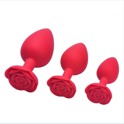 High Quality Silicone Rose Butt Plugs Anal Toys Prostate Massager For Men Women Musturbation