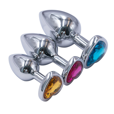 Cool Rainbow Color Metal Insert Anal Toys Butt Plugs Inspiring Men Women Pleasurement