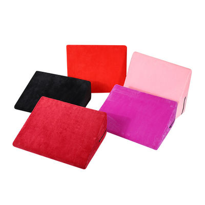 Red Sexy Furniture High Durability Foam Position Pillow For Comfortable Position Between Couple