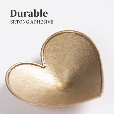 Reusable Heart-shaped Zine-alloy nipple covers - color Red