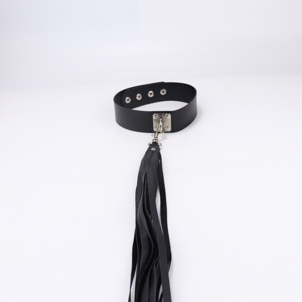 Boundless Leather Collar and Leash - single layer