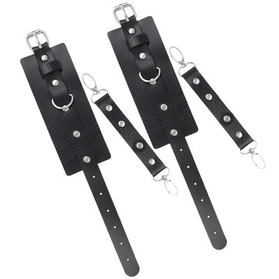 Punk Style PU Leather Wrist Cuffs, Red