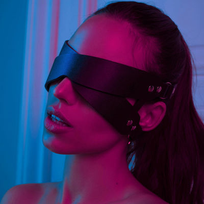 ​PU Leather Cross Strap Blindfold