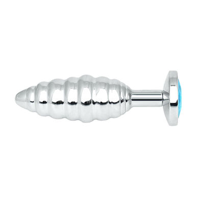 Threaded Anal Plug with Rhinestones