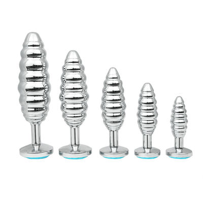 Threaded Anal Plug with Rhinestones