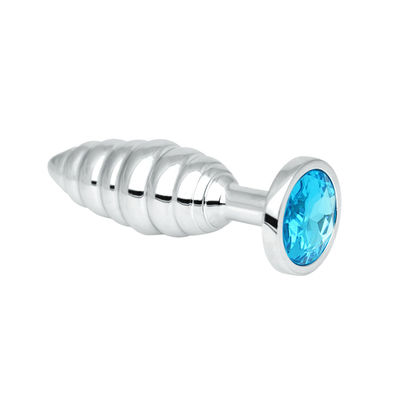 Threaded Anal Plug with Rhinestones