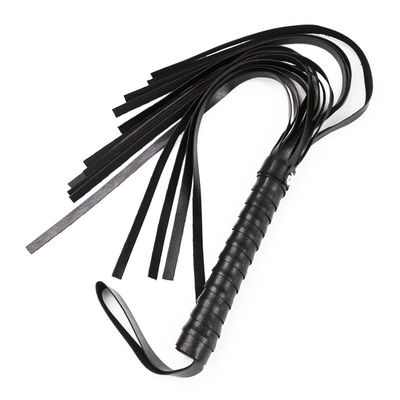 Fringe Flogger Spanking Whip - for BDSM & Adult Play, Black
