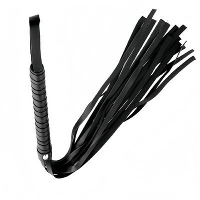 Fringe Flogger Spanking Whip - for BDSM & Adult Play, Black