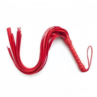 Fringe Flogger Spanking Whip - for BDSM & Adult Play, Red