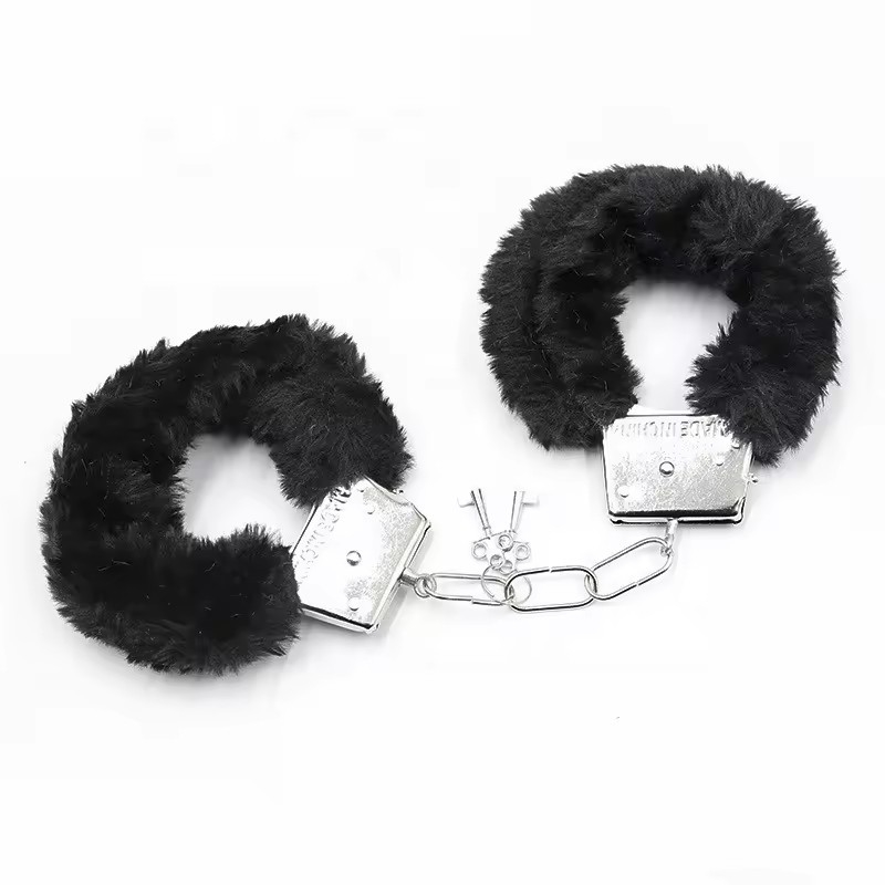 Furry Menottes Metal Handcuffs For S M Game Toys Or Halloween Costumes