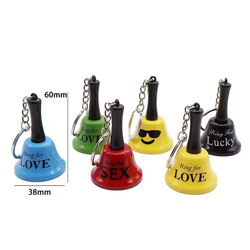Multi Colors Printed Ring For Sex Bells Sex Game Bells Lovely Keychain Bells Accessories