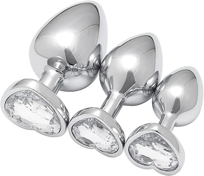 Cool Rainbow Color Metal Insert Anal Toys Butt Plugs Inspiring Men Women Pleasurement