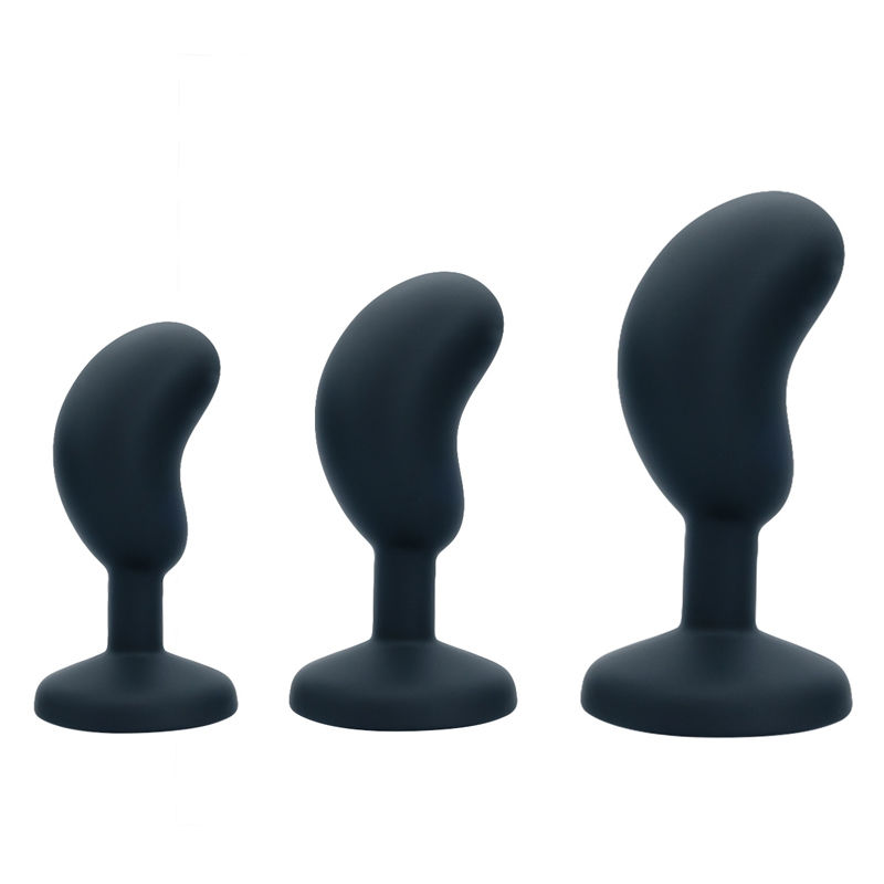 Hot Selling Strong Curved Silicone Anal Toys With Round Crystal Diamond Prostate Stimulator For Men
