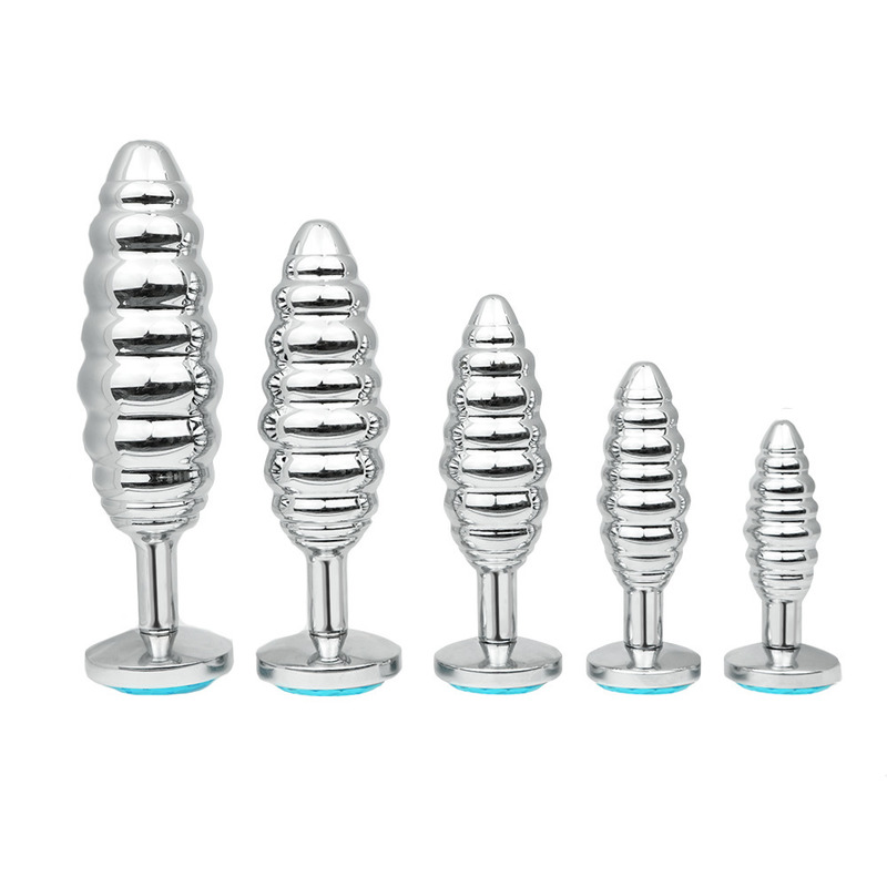 Threaded Anal Plug with Rhinestones